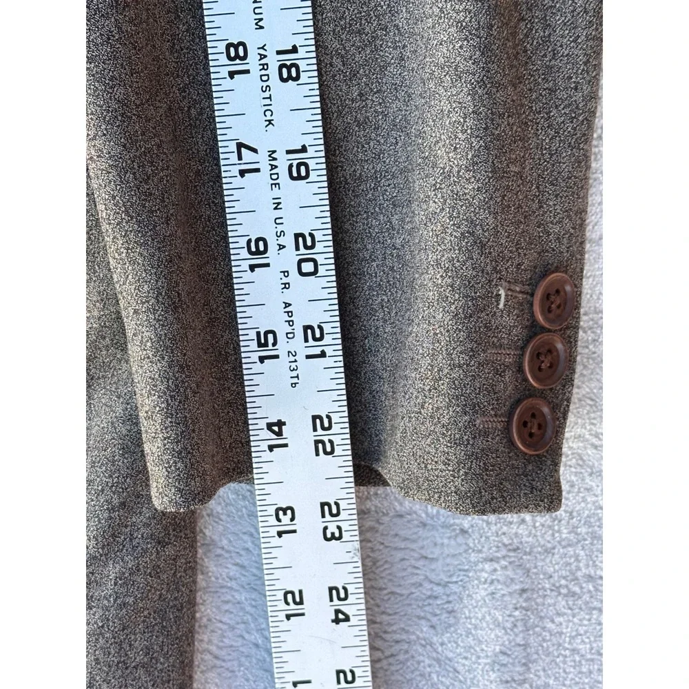 Ermenegildo Zegna Soft Brown Wool 3-Button Blazer Sport Coat Mens 40R Swiss Made